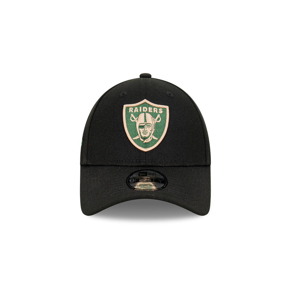 Las Vegas Raiders Hat - Black Cilantro 9Forty NFL Super Bowl Snapback - New Era